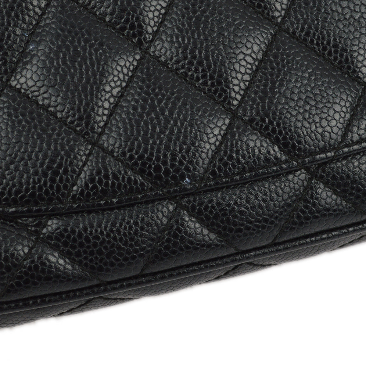 Chanel 2001-2003 Black Caviar Shoulder Bag