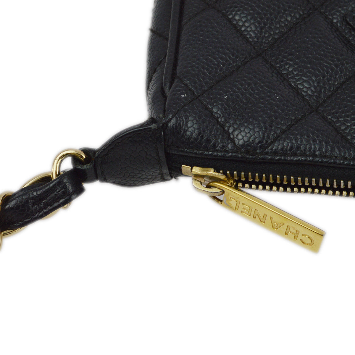 Chanel 2001-2003 Black Caviar Shoulder Bag