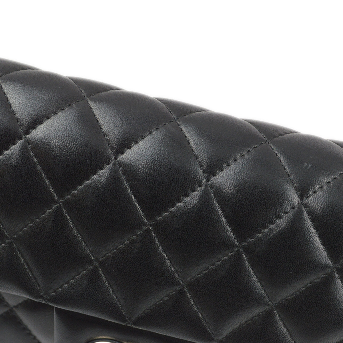Chanel 2006-2008 Black Lambskin East West Shoulder Bag