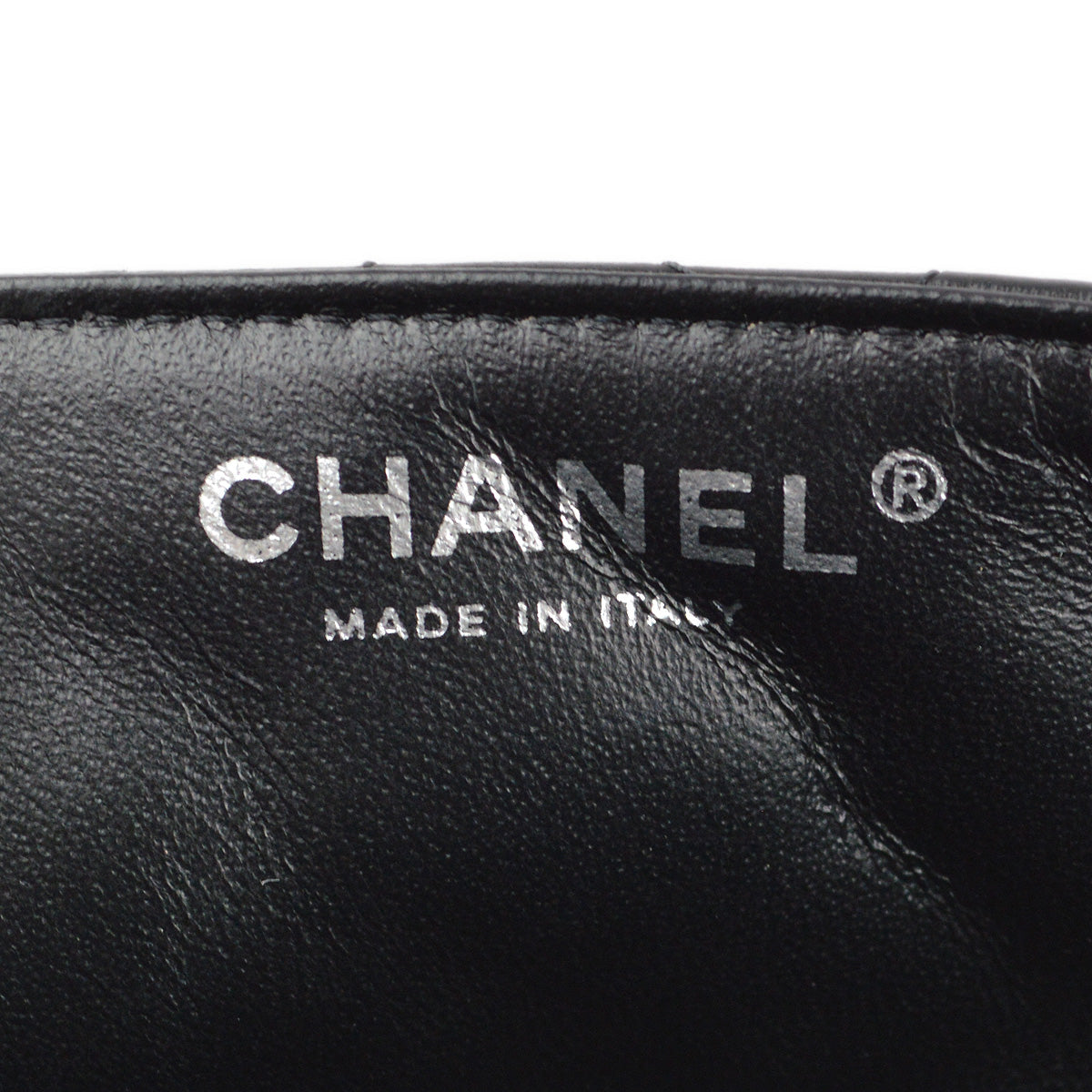 Chanel 2006-2008 Black Lambskin East West Shoulder Bag