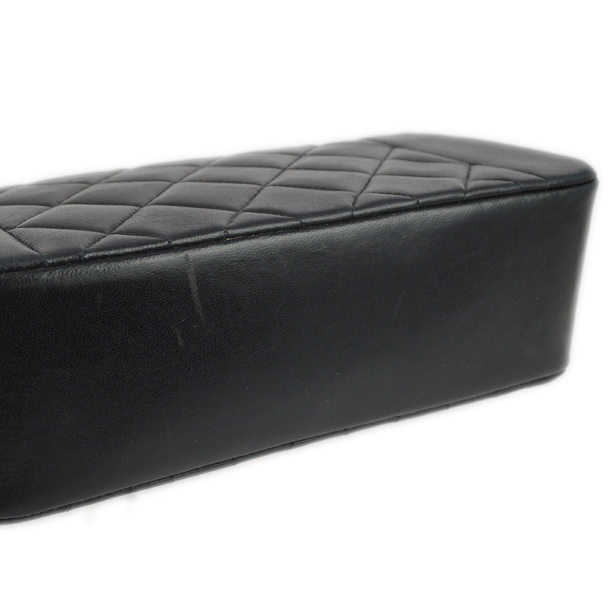 Chanel 1996-1997 Black Lambskin Small Diana Shoulder Bag