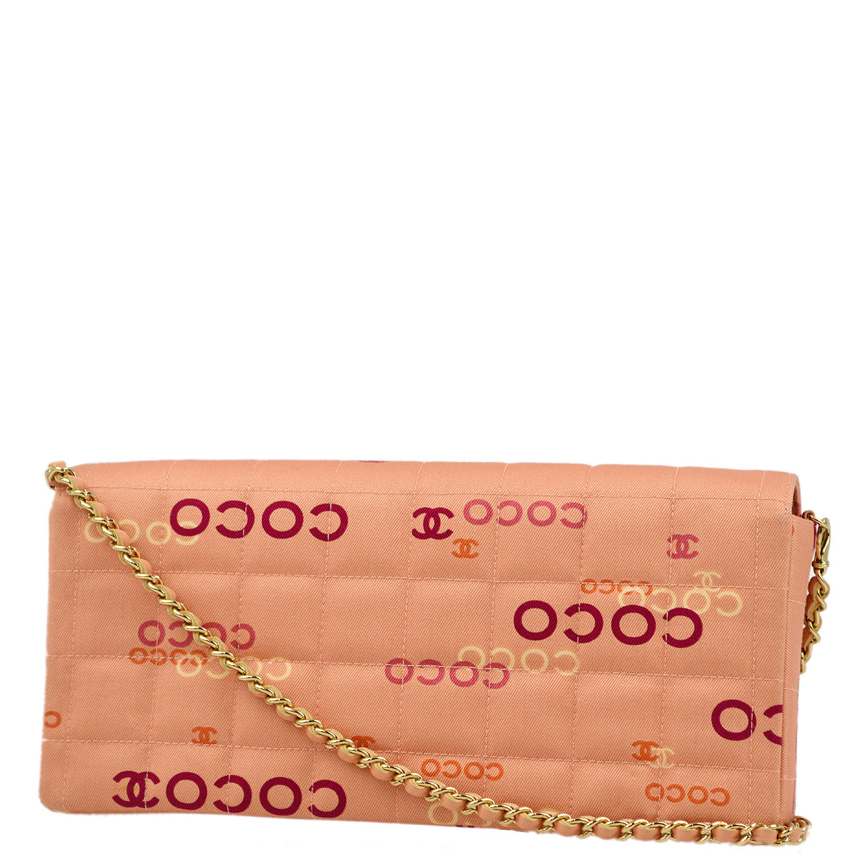 Chanel 2000-2001 Pink COCO East West Shoulder Bag