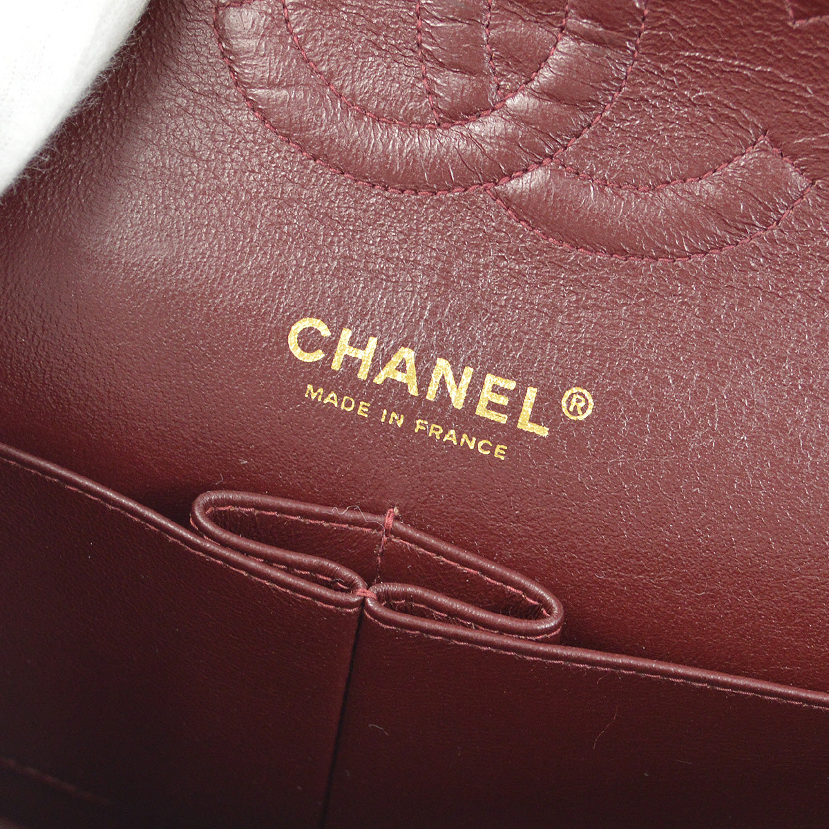 Chanel 2003-2004 Black Lambskin Medium Classic Double Flap Shoulder Bag