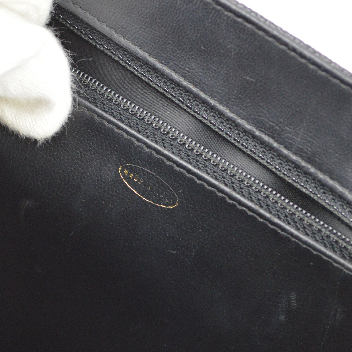 Chanel 1994-1996 Black Caviar Vanity 2way Shoulder Handbag