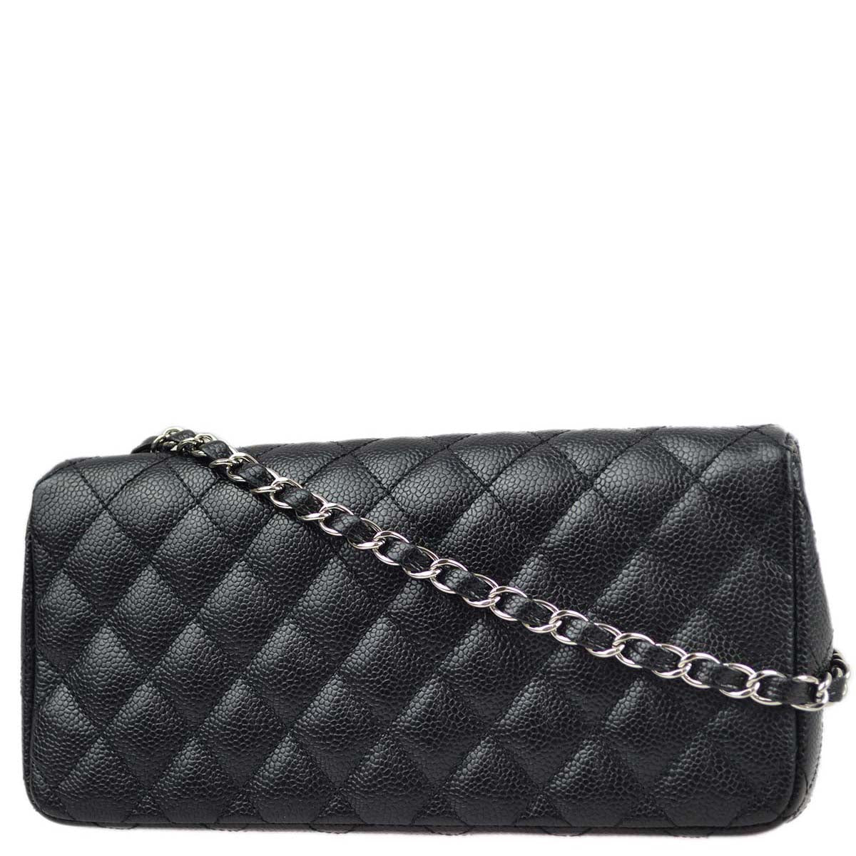 Chanel * 2006-2008 Black Caviar East West Shoulder Bag