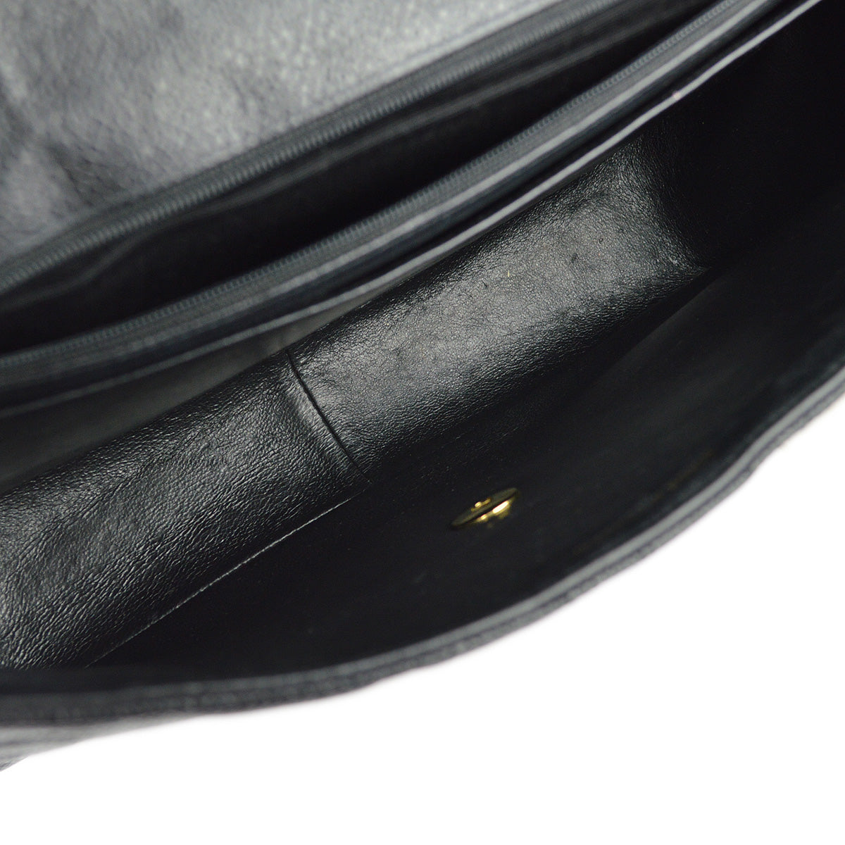 Chanel 1994-1996 Black Caviar Jumbo Classic Flap Shoulder Bag
