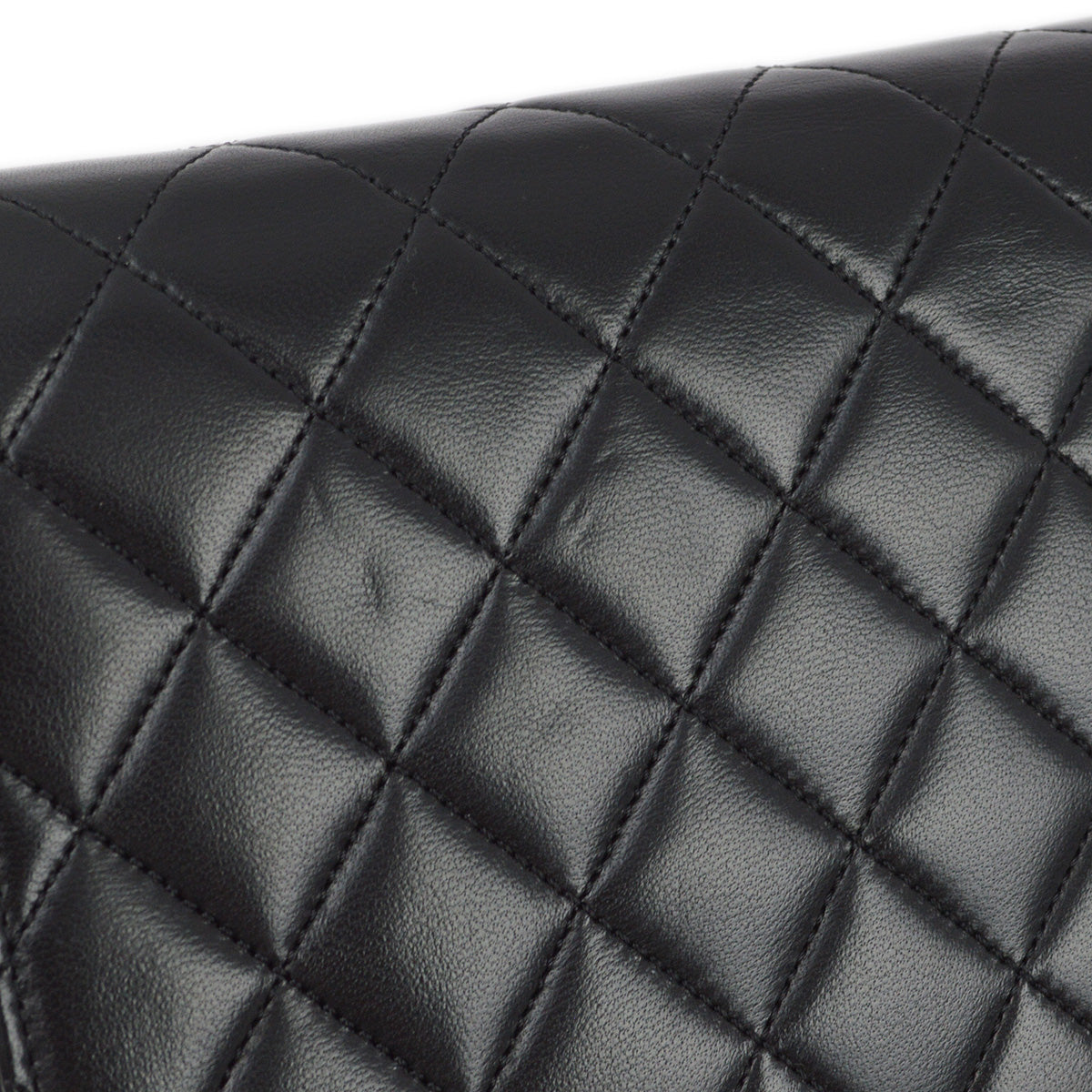 Chanel 2005-2006 Black Lambskin Turnlock Small Half Flap Shoulder Bag