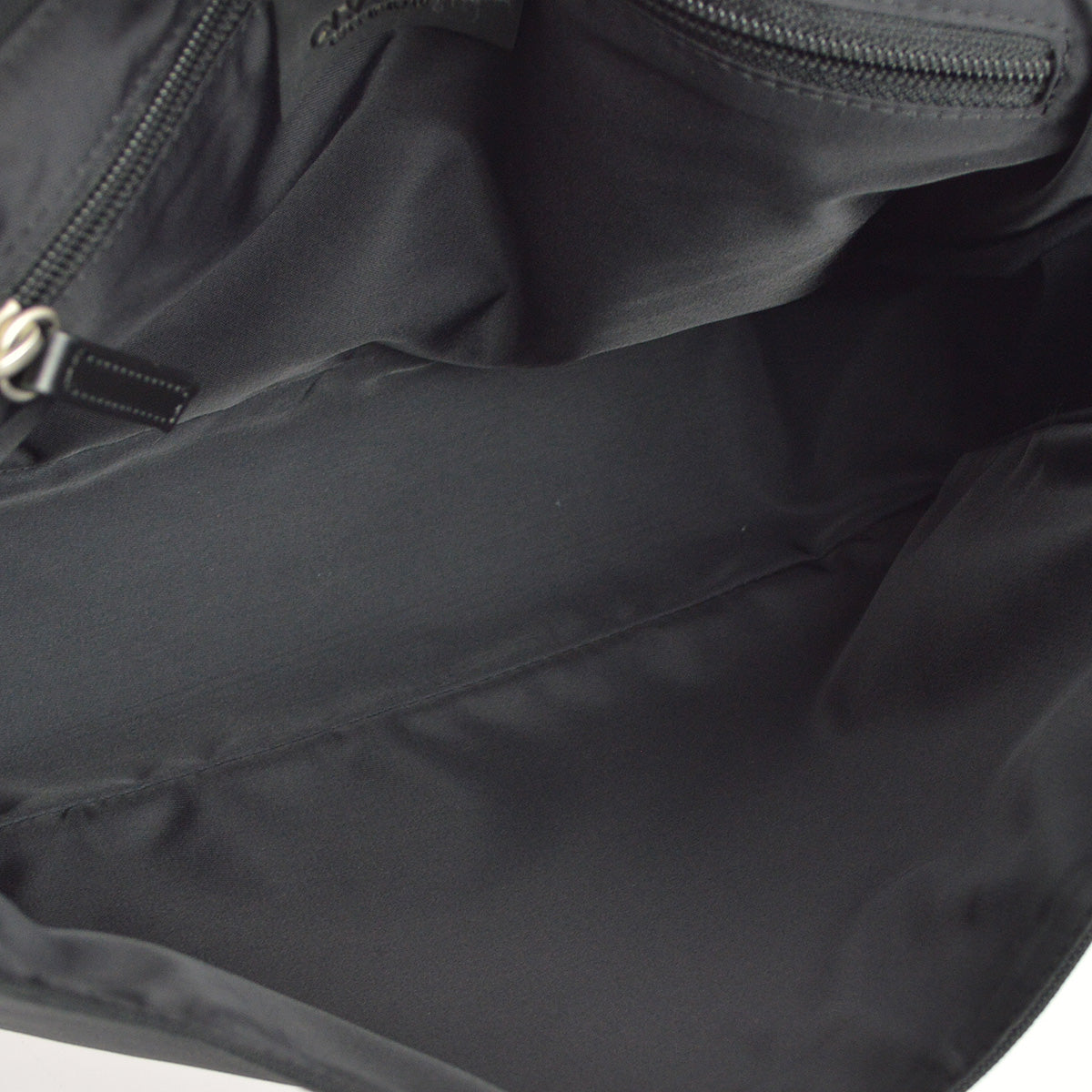 Chanel 2004-2005 Black Felt Nylon Sport Line 2way Shoulder Handbag