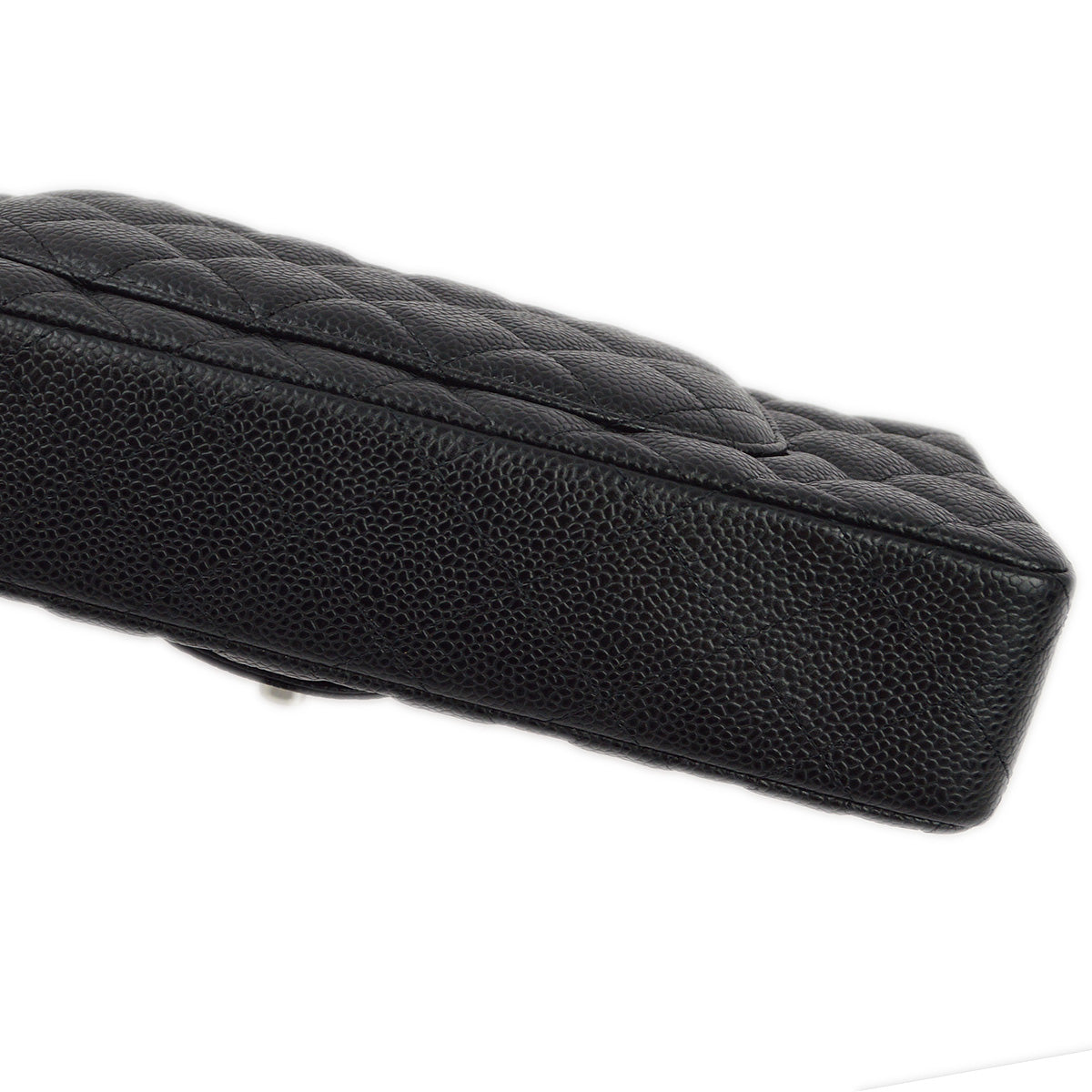 Chanel 2009-2010 Black Caviar East West Shoulder Bag