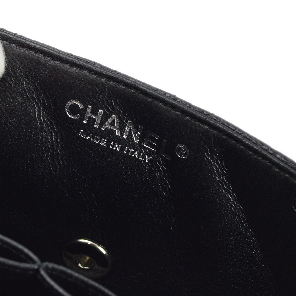 Chanel 2008-2009 Black Caviar East West Shoulder Bag