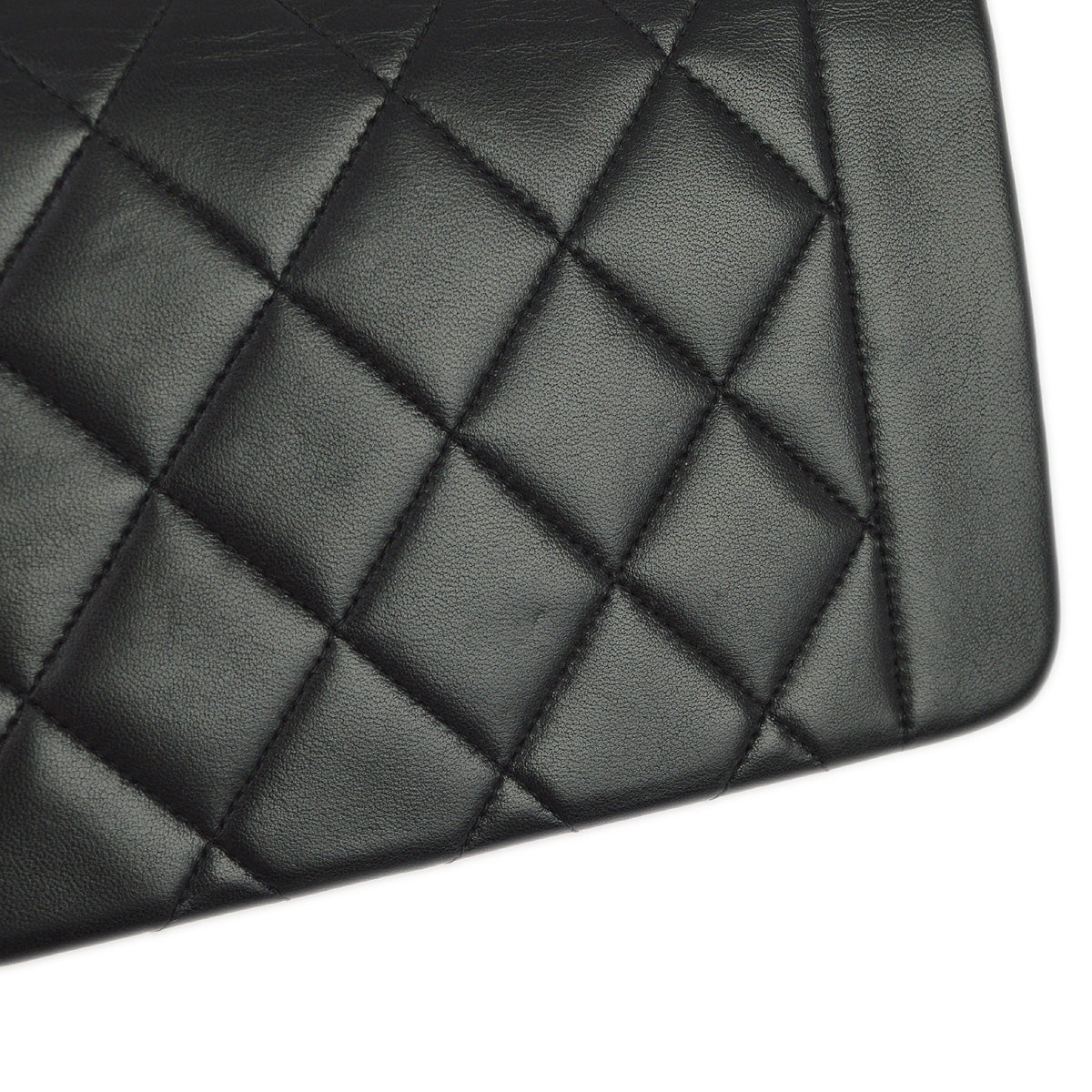 Chanel 1996-1997 Black Lambskin Small Diana Shoulder Bag