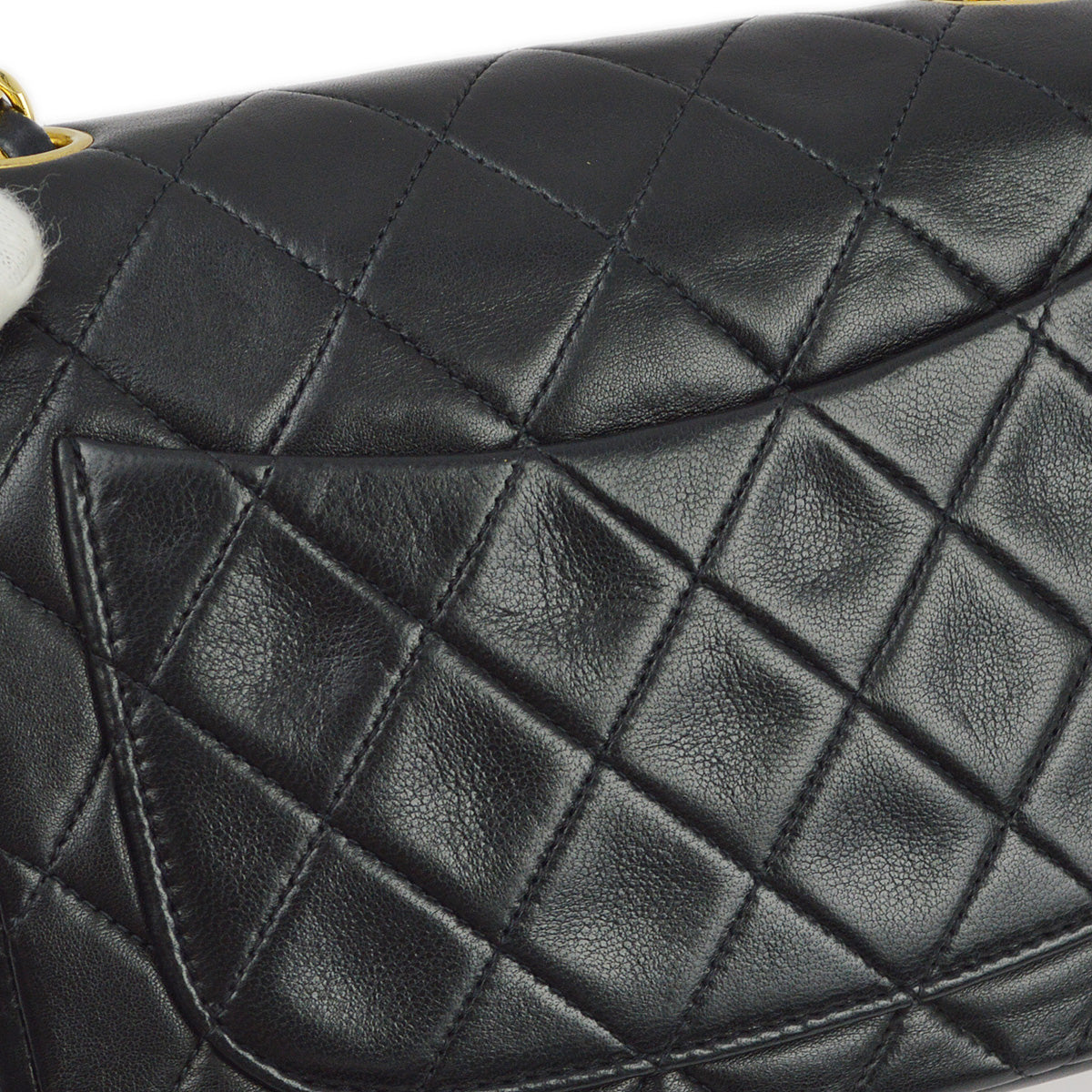 Chanel 1994-1996 Black Lambskin Mini Classic Square Flap Shoulder Bag 17