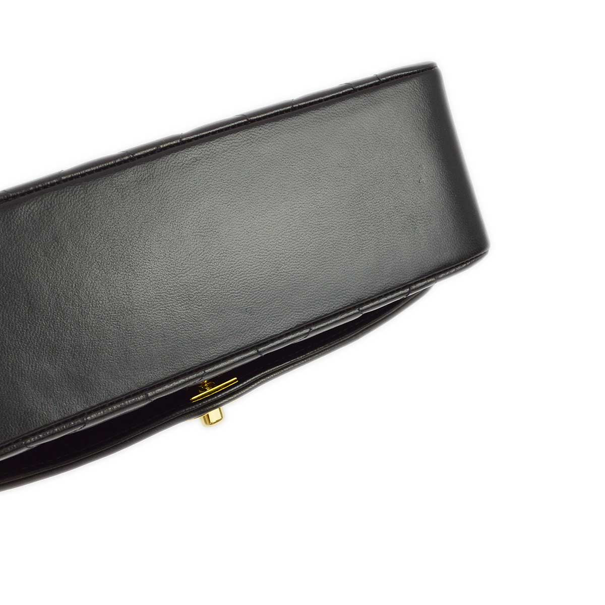 Chanel 1994-1996 Black Lambskin Small Diana Shoulder Bag