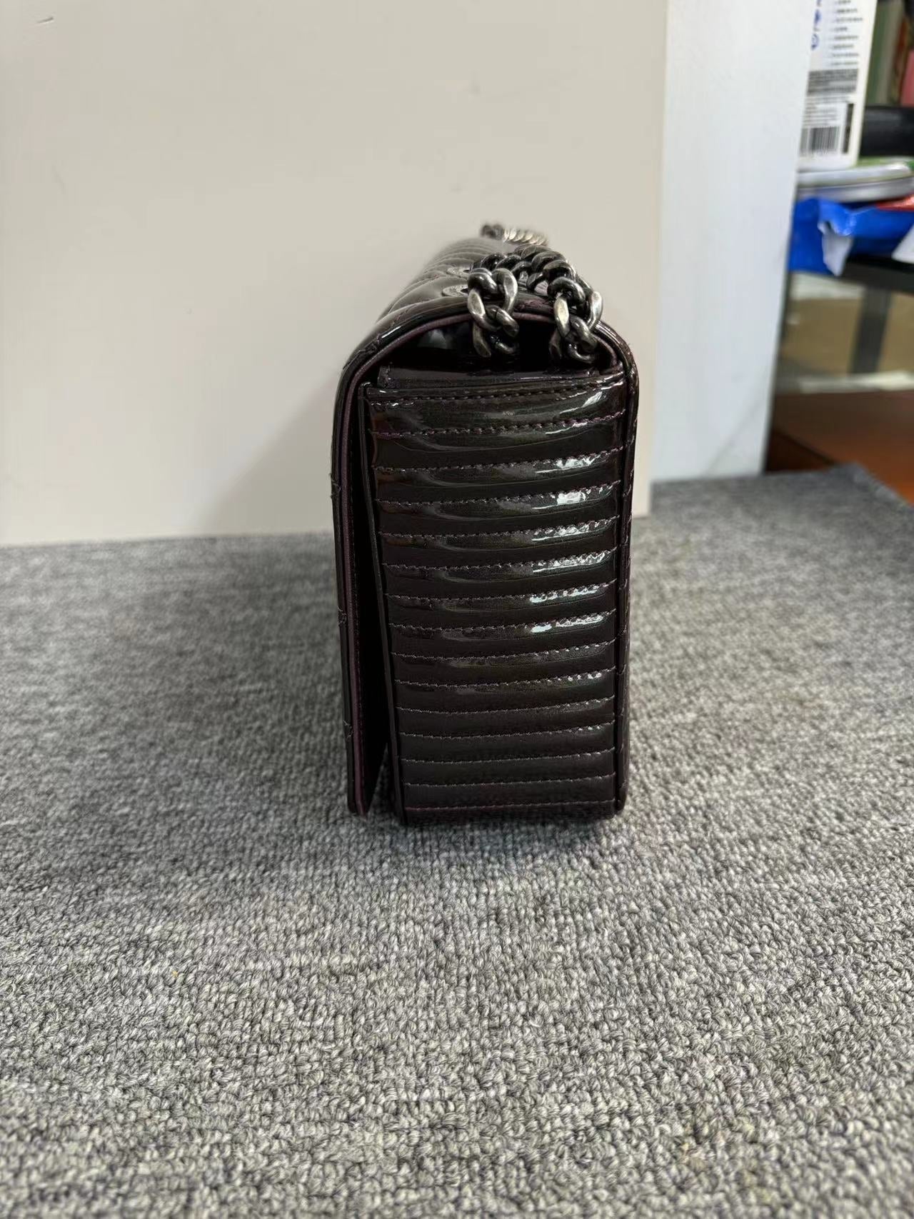 Chanel Leather Quilted Chain Shoulder Bag with Dustbag and Card