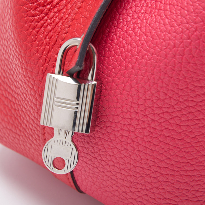 HERMES ERMES Picotin Lock PM Violet Handbag al Clemence Brunel Rouge (Silver G) Handbag Handbag Lady Handbags 【 Delivery】 Vintage s Online
