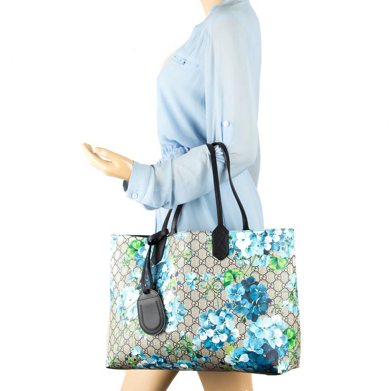 Gucci Blooms Blue Reversible Tote
