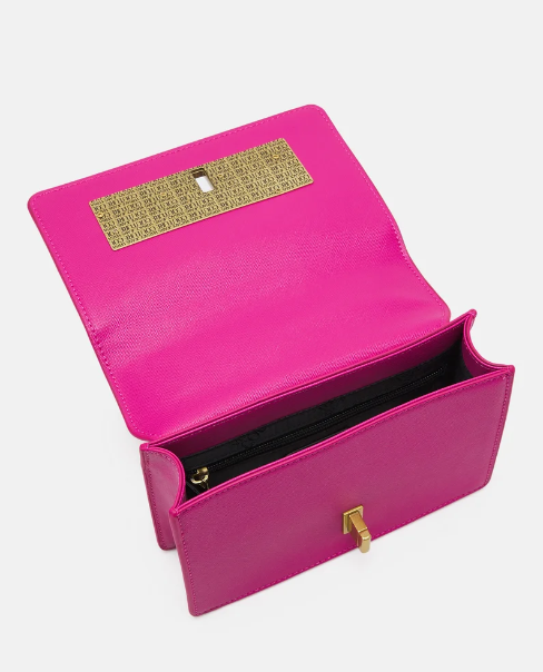 Versace Jeans Couture Saffiano Lock Crossbody Bag