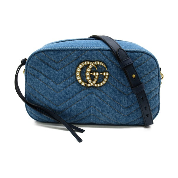 Gucci Marmont Denim Crossbody Bag - '10s