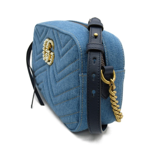 Gucci Marmont Denim Crossbody Bag - '10s