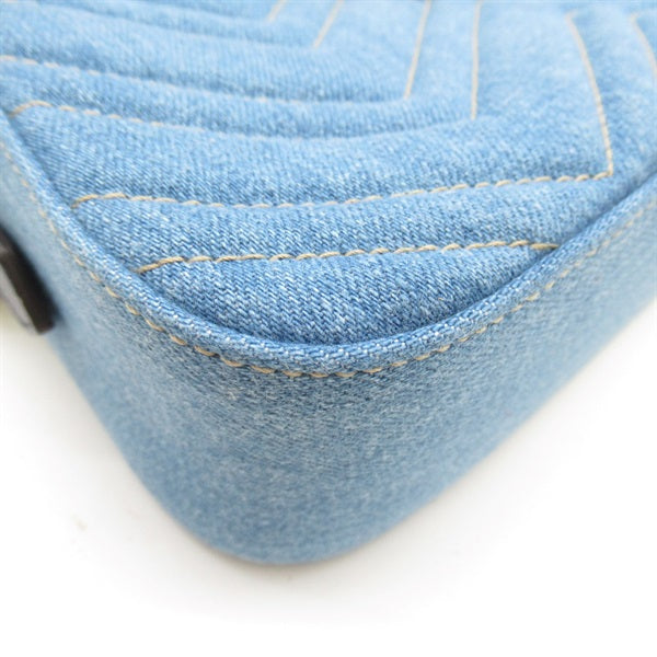 Gucci Marmont Denim Crossbody Bag - '10s
