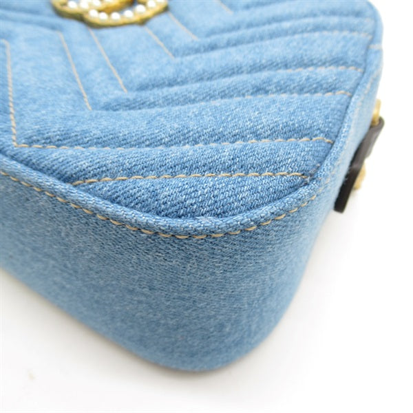 Gucci Marmont Denim Crossbody Bag - '10s