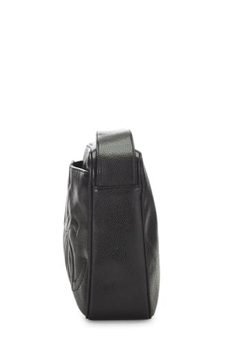 Chanel, Black Caviar 3 'CC' Shoulder Bag, Black