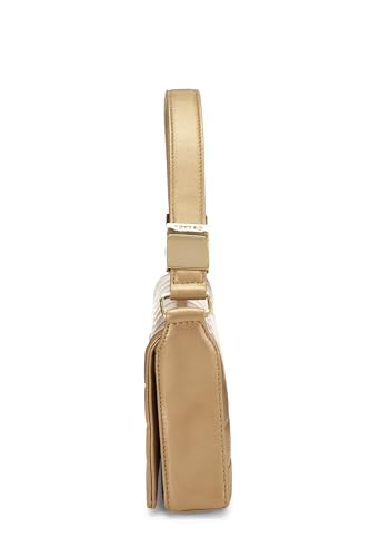 Chanel, Gold Leather Chocolate Bar Shoulder Bag Medium, Gold