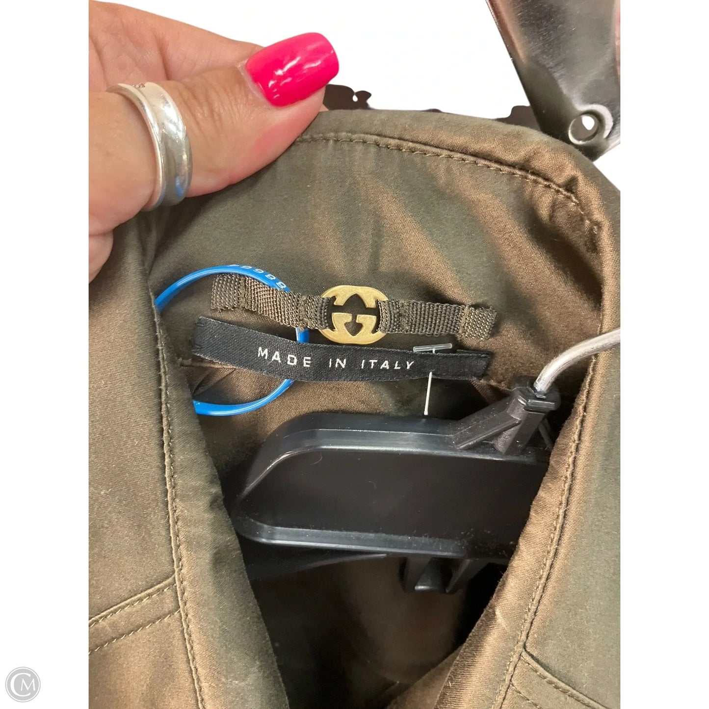 Jacket Luxury Designer By Gucci In Green, Size: S