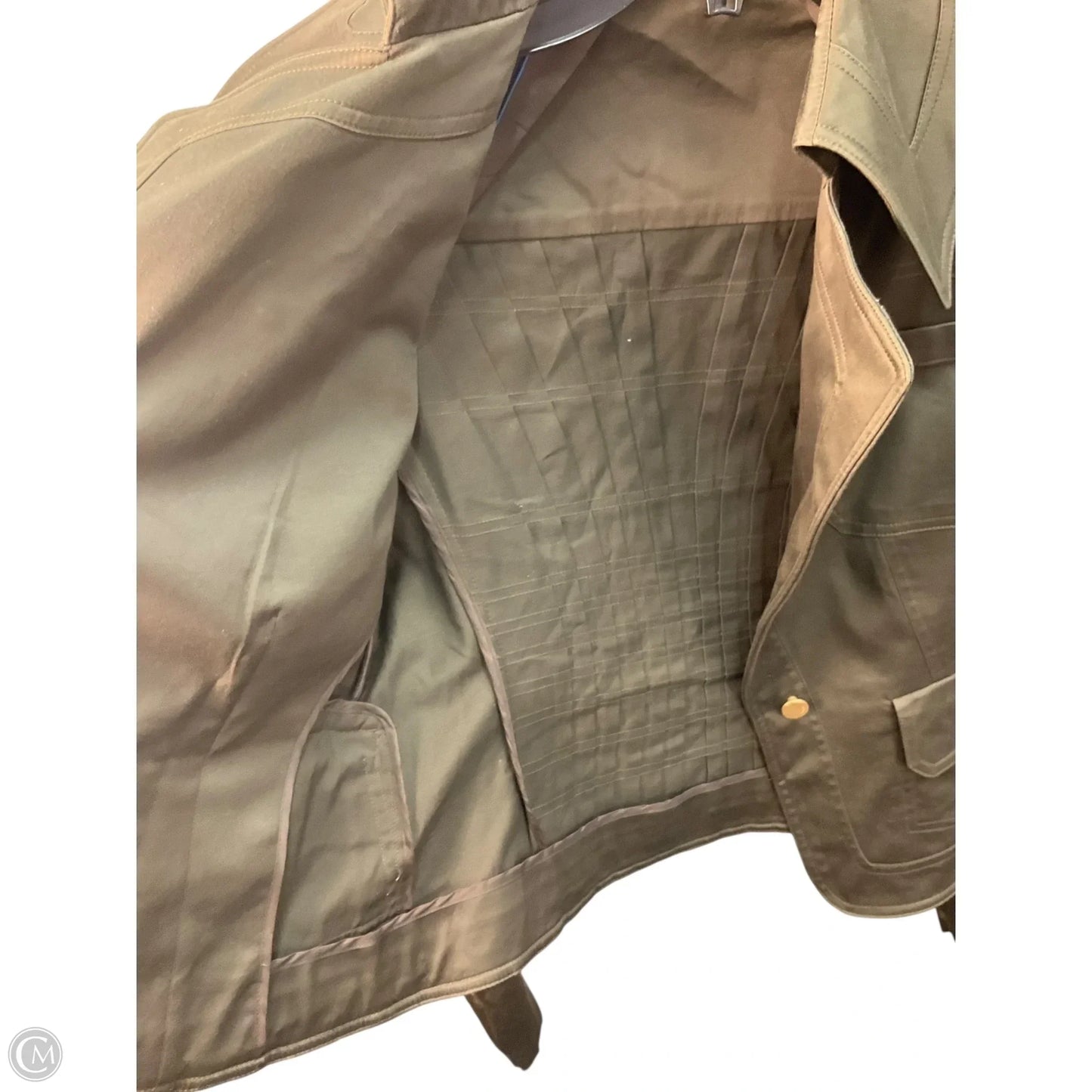 Jacket Luxury Designer By Gucci In Green, Size: S