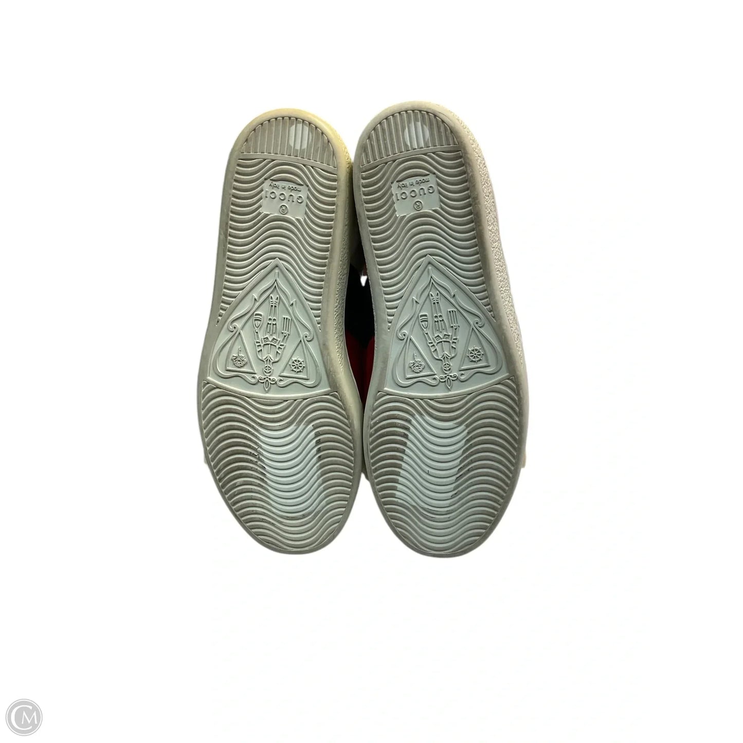 Shoes Luxury Designer By Gucci In Cream, Size: 7