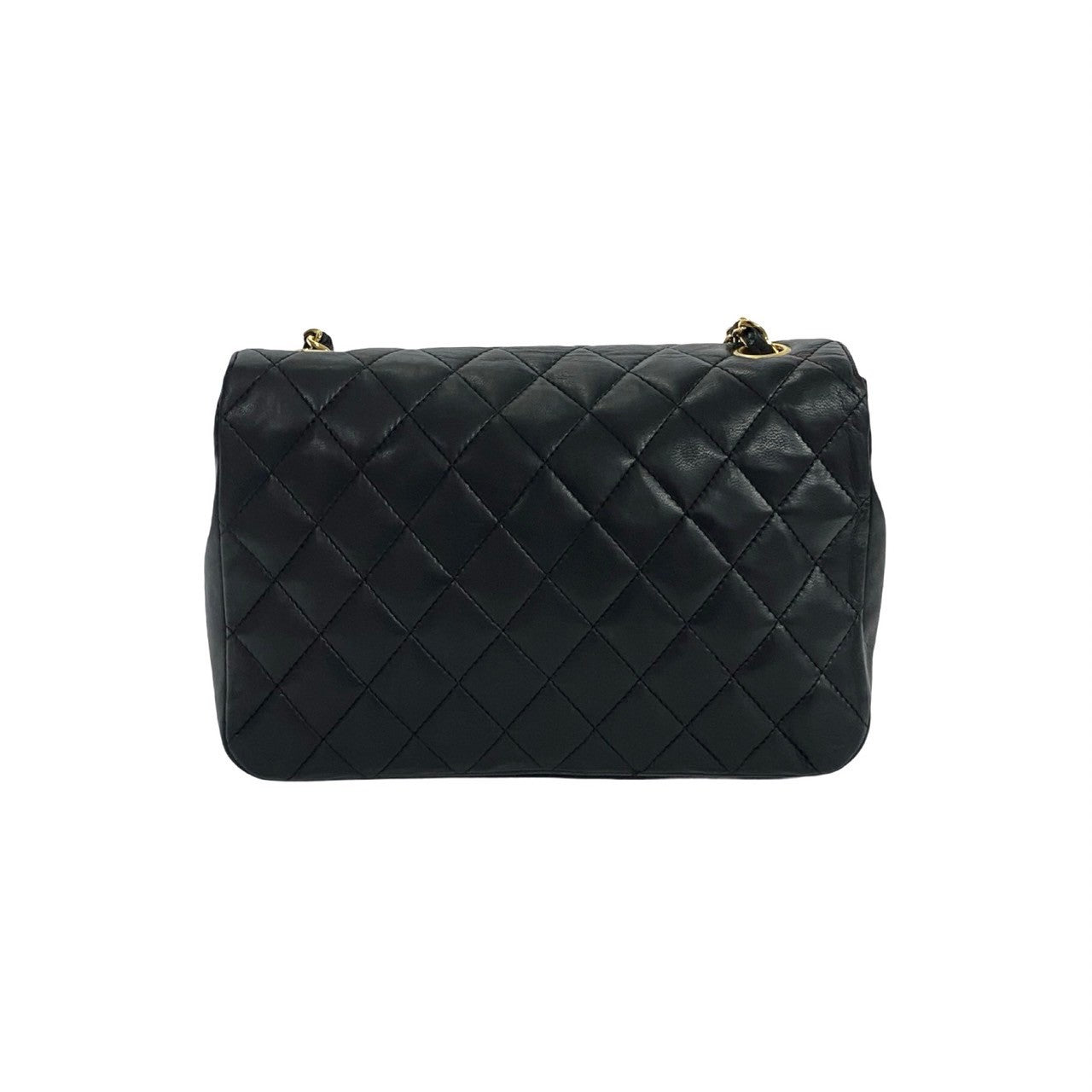 CHANEL Shoulder Bag lambskin black Matrasse