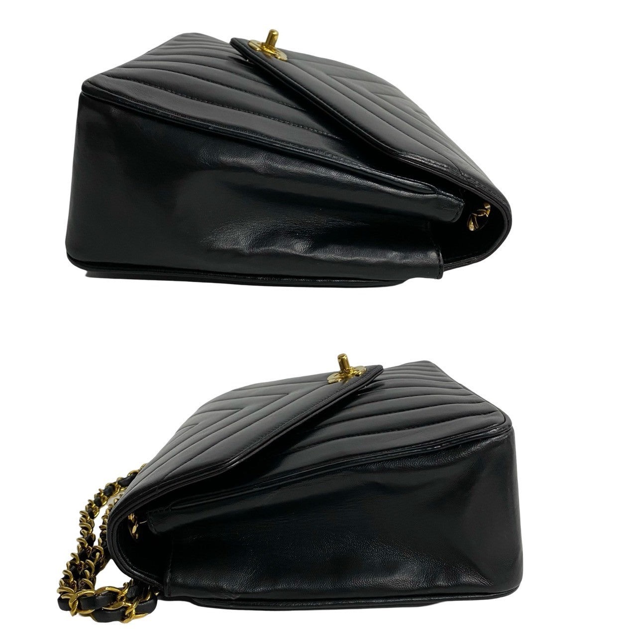 CHANEL Shoulder Bag lambskin black