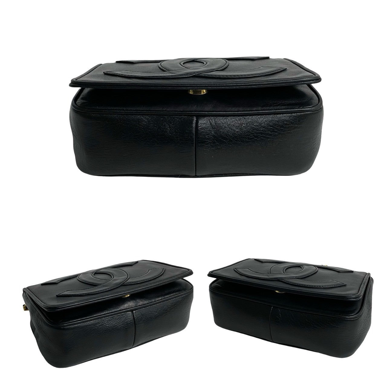 CHANEL Shoulder Bag lambskin black