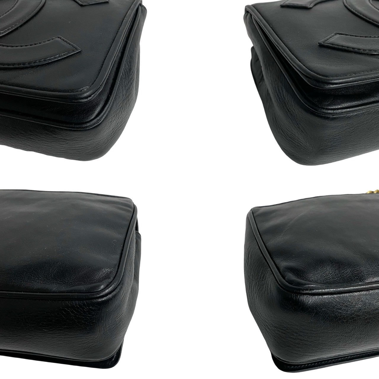 CHANEL Shoulder Bag lambskin black