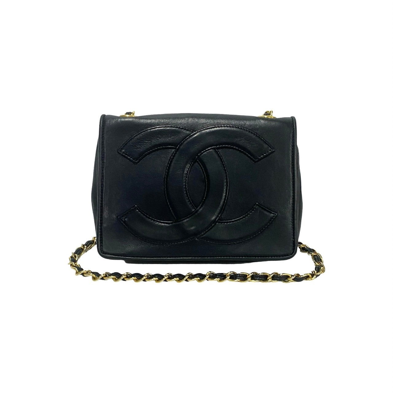 CHANEL Shoulder Bag lambskin black