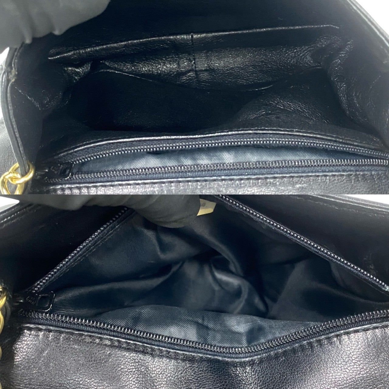 CHANEL Shoulder Bag lambskin black