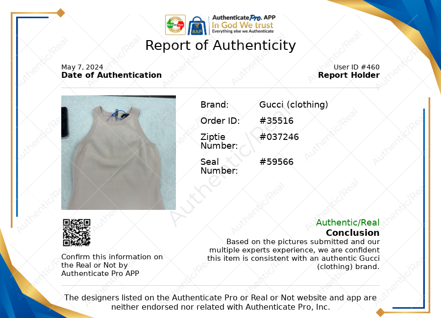 Top Sleeveless Luxury Designer By Gucci Size: S