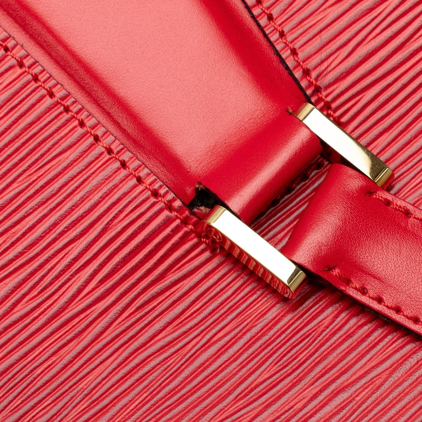 Red Louis Vuitton Epi Voltaire Shoulder Bag