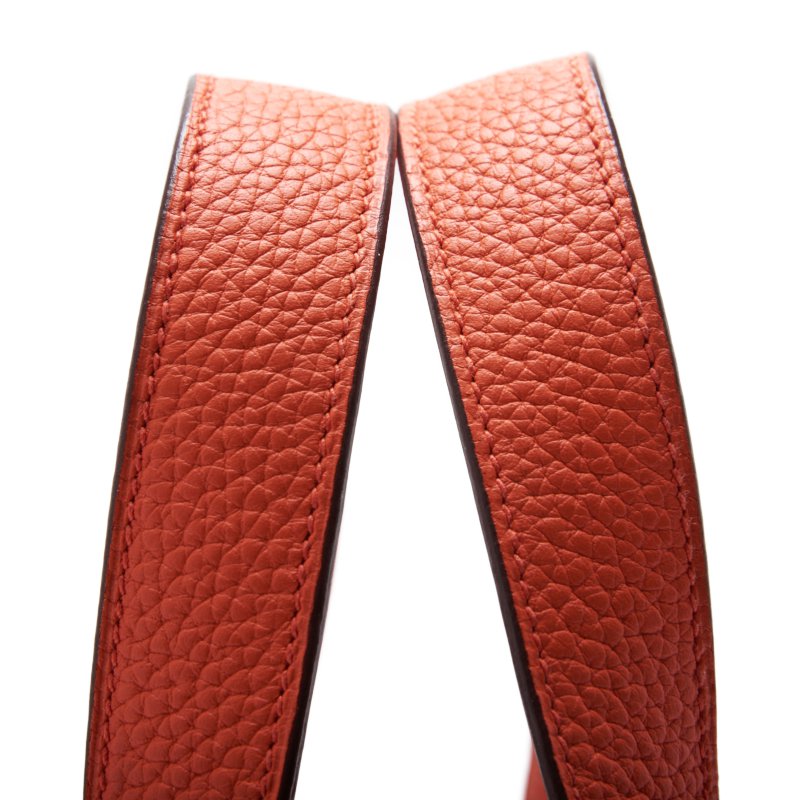 HERMES Picotin Lock MM Handbag Clemence Orange Poppy Orange Poppy Handbag Handbag Lady Back ( Delivery)
