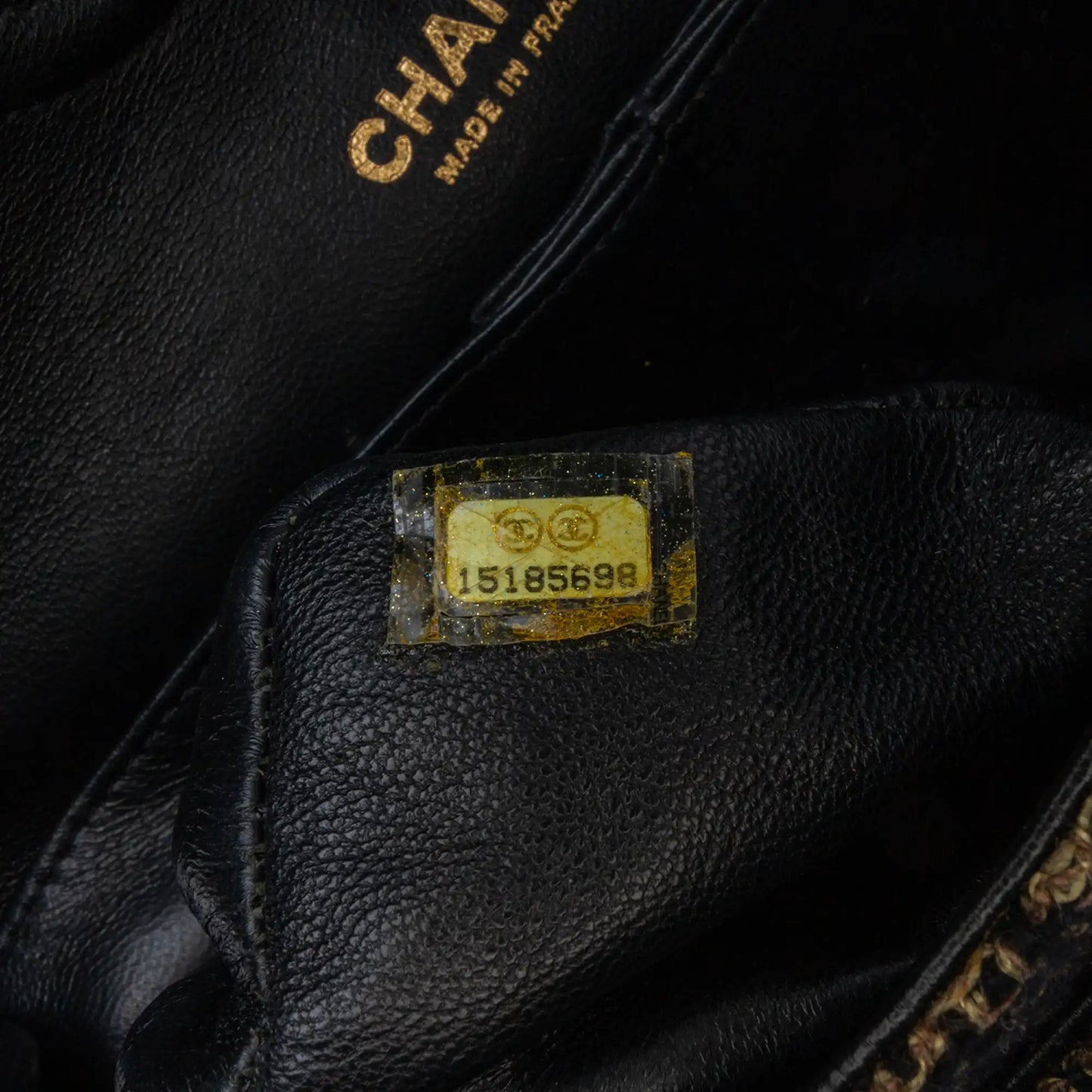 Black Chanel Medium Classic Tweed Double Flap Shoulder Bag