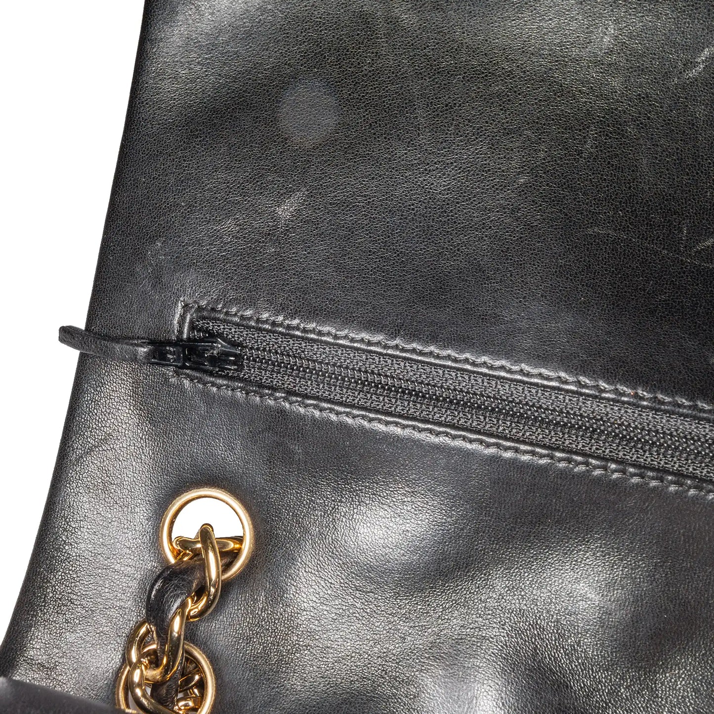 Black Chanel Jumbo Classic Lambskin Double Flap Shoulder Bag