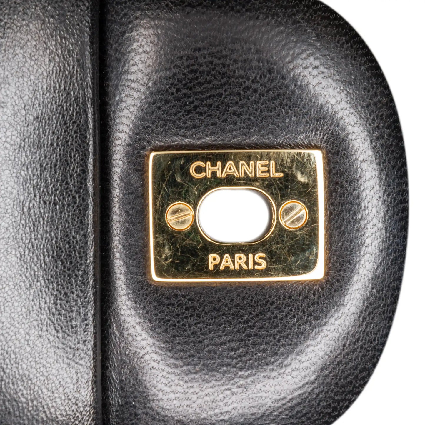 Black Chanel Jumbo Classic Lambskin Double Flap Shoulder Bag