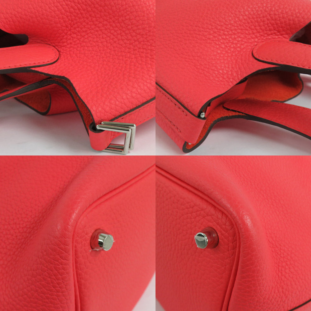Hermes Picotin Lock PM 18 056289CK Rose Jaipur Clemence Silver Y 2020 Manufacturing Handbag Leather Beauty Wade Quality
