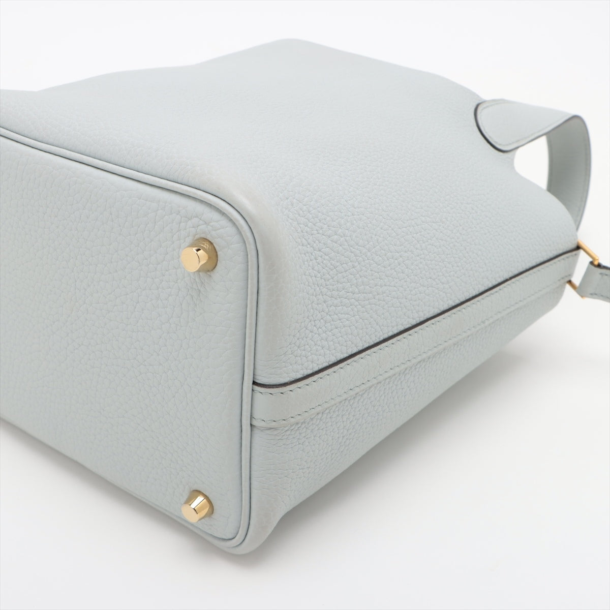 Hermes Picotin Lock PM Clemence Blue Pearl Gold Z: 2021