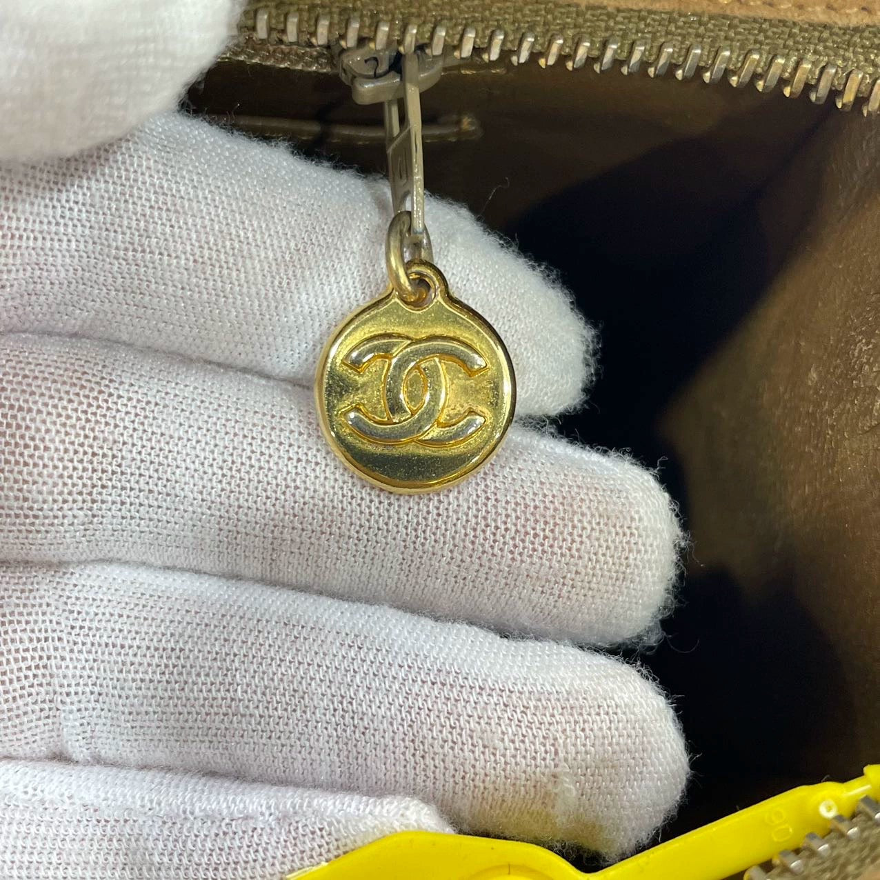 Chanel Matelasse Tan Brown Suede Gold Double Chain Coco Charm Medium Shoulder Bag