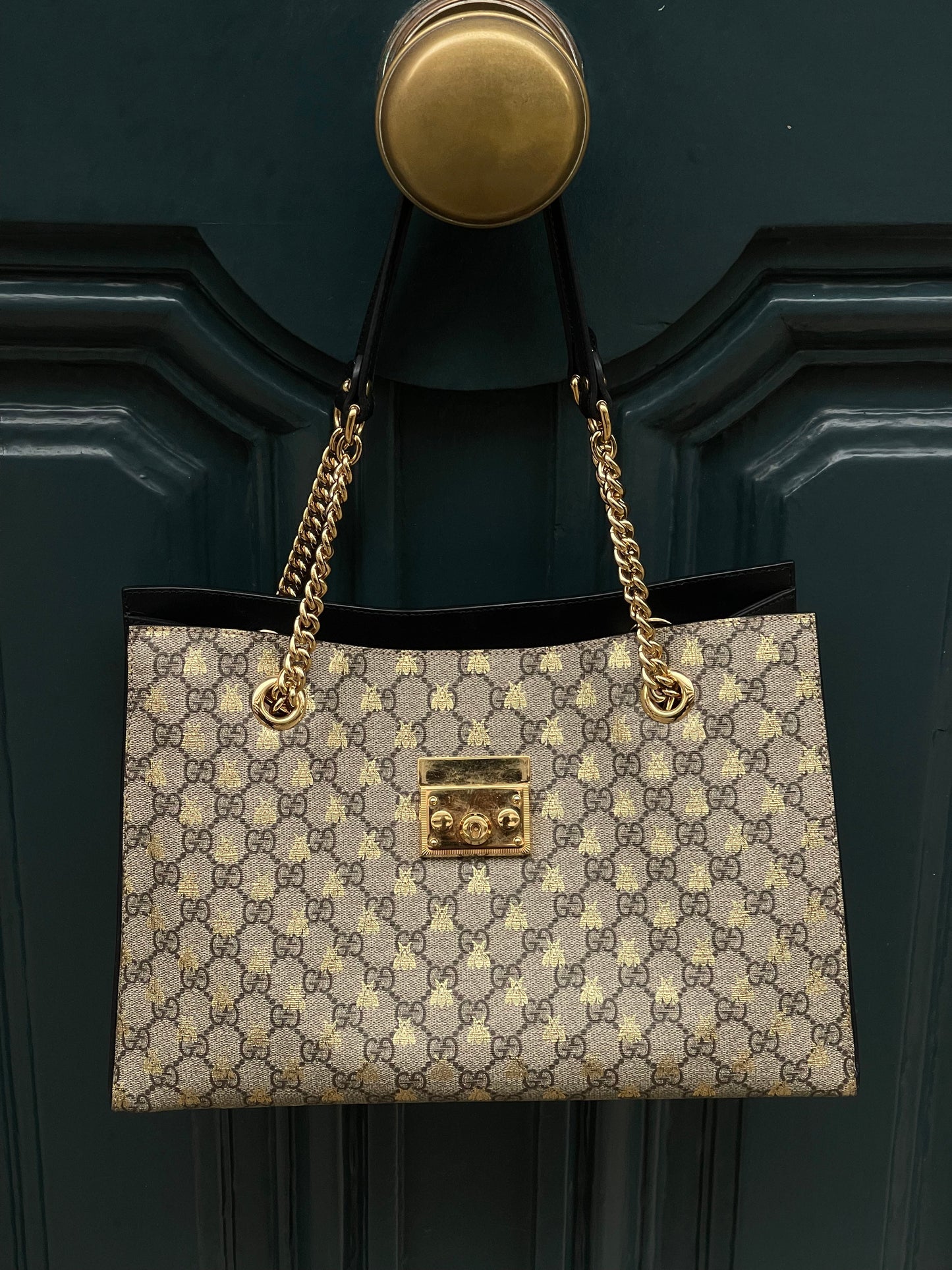 Gucci - Sac cabas Padlock Monogramme, édition limitée bees