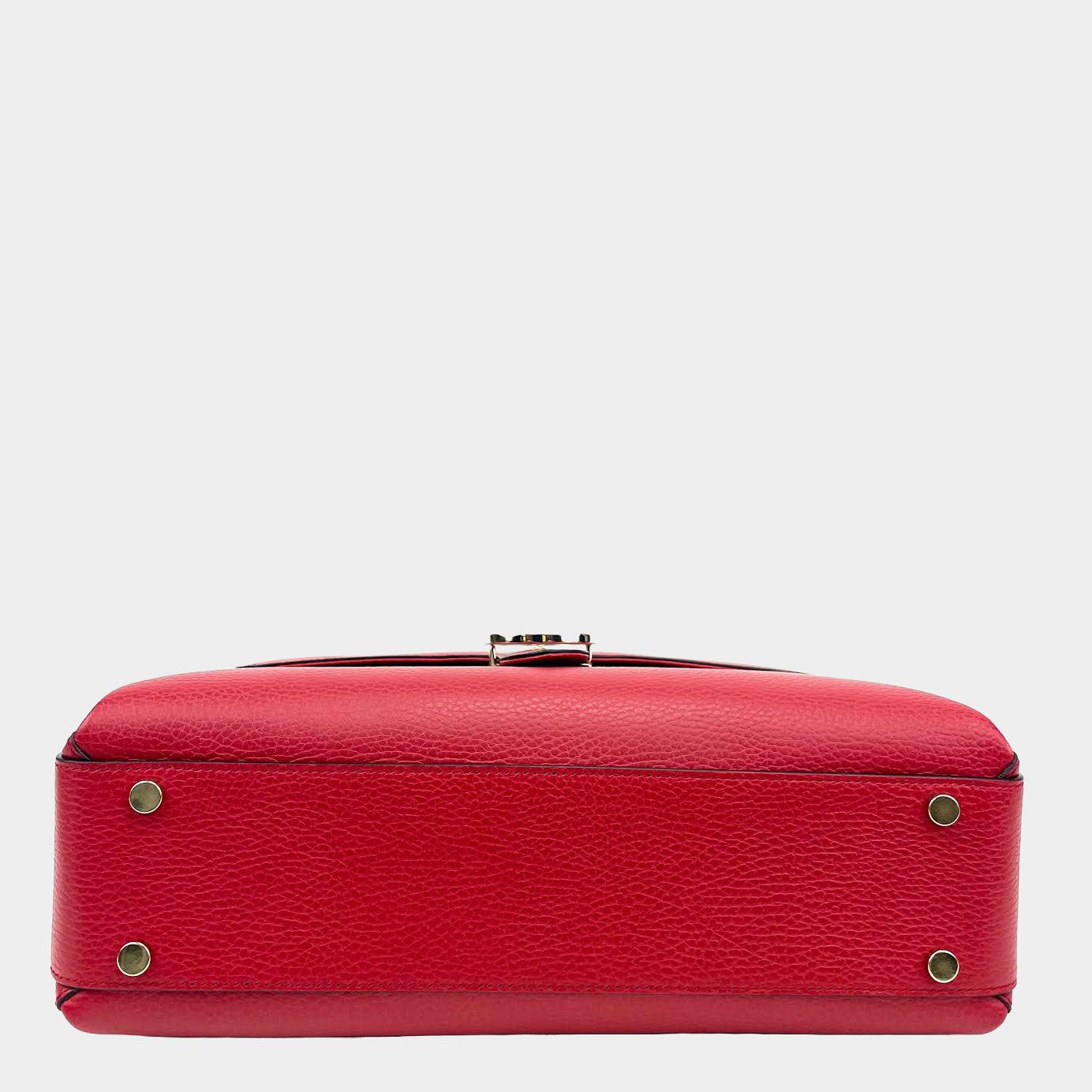 GUCCI Interlocking G Shoulder Bag - Red