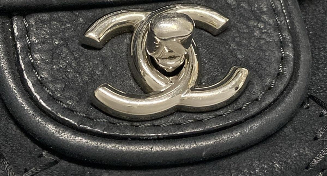 Chanel large stitch shoulder bag