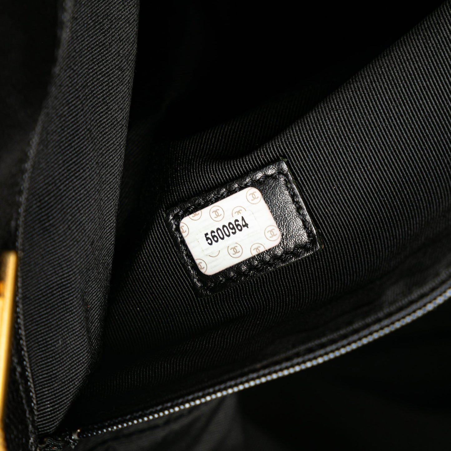 Black Chanel Caviar CC Shoulder Bag
