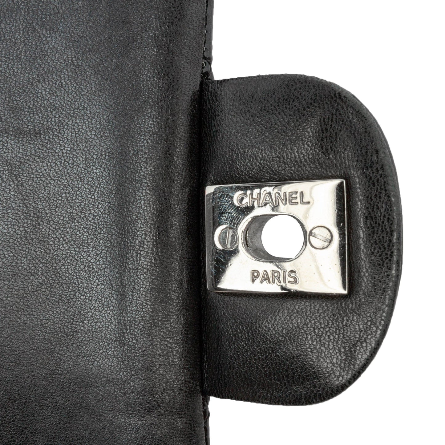 Black Chanel Medium Classic Patent Double Flap Shoulder Bag